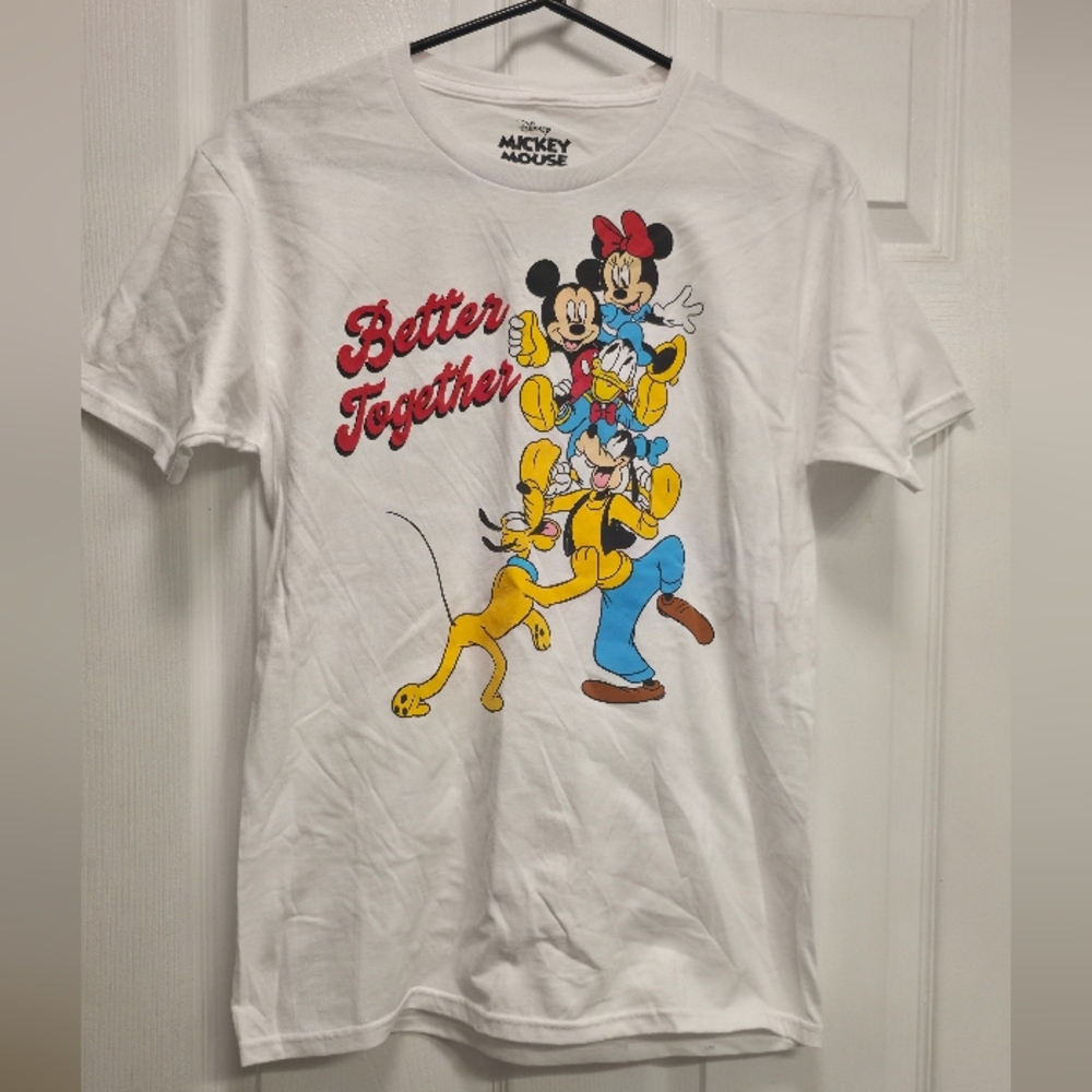 Tern Disney White T-Shirt with Mickey and Friends